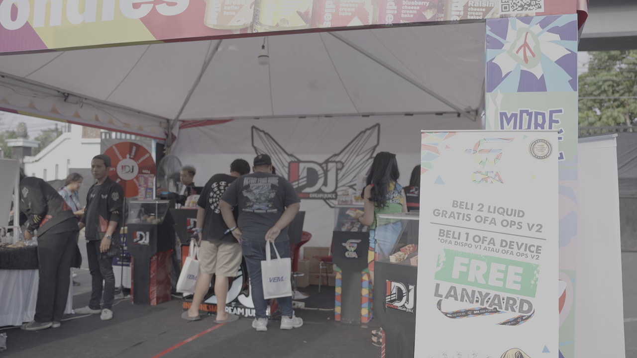 Booth Indonesia Dream Juice pada Morefuntastic #5 - Indonesia Dream Juice